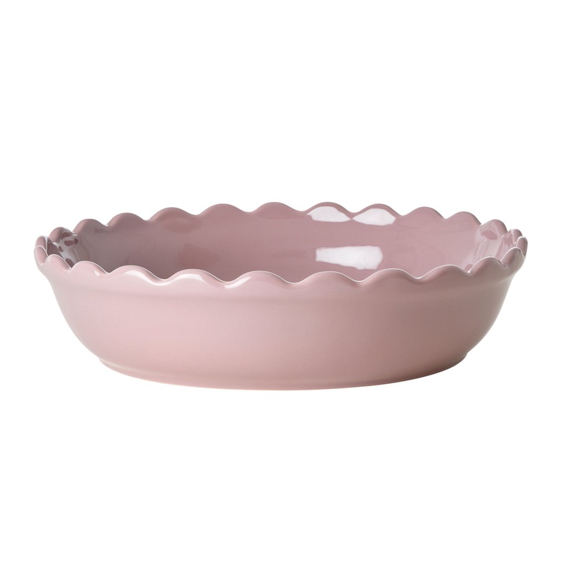 Rice DK Stoneware Pie Dish in Lavender - Medium