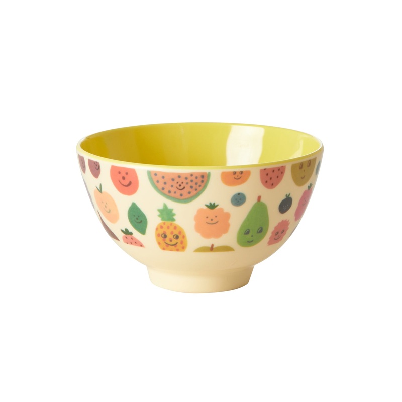 Rice DK Melamine Bowl with Happy Fruits Print - Small
