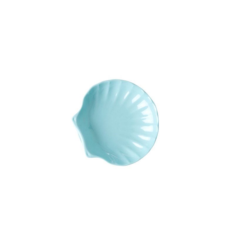 Rice DK Melamine Dipping Plate in Sea Shell Shape Blue - Extra Small