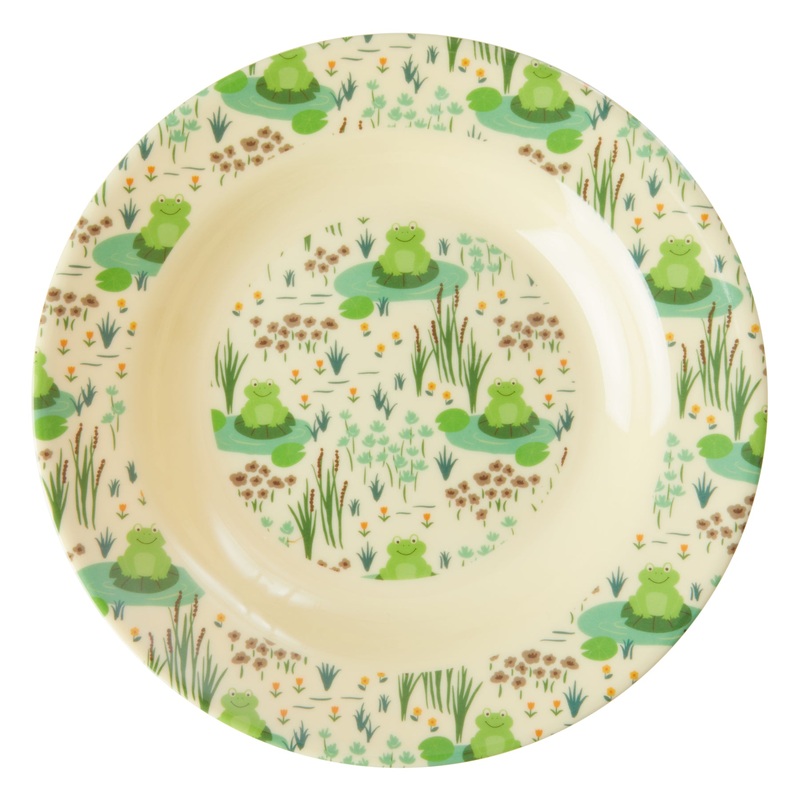 Rice DK Melamine Kids Bowl with Frog Print
