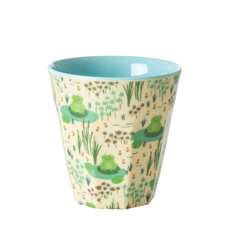 Rice DK Melamine Kids Cup with Frog Print - Small