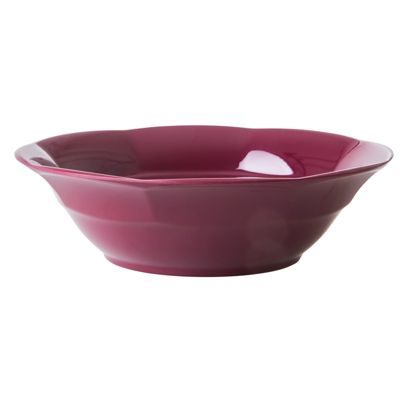 Rice DK Melamine Soup Bowl in Maroon Red