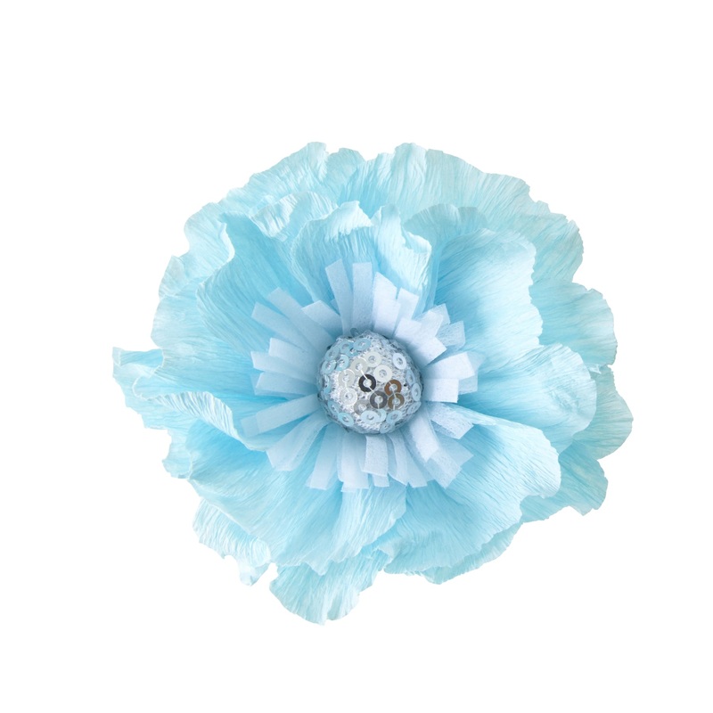 Rice DK Tissue Paper Flower Small Blue