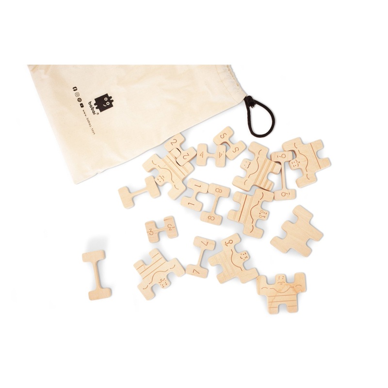 babai Wooden Constructor "Circus Athletes"
