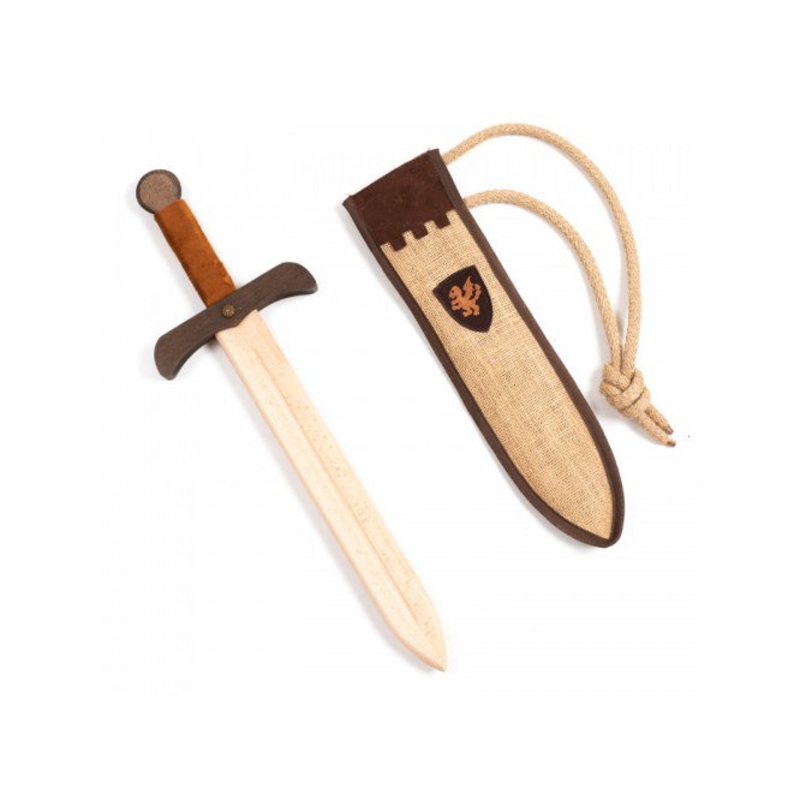 Kalid Medieval Sword Kamelot Natural S+ Felt Pouch Brown
