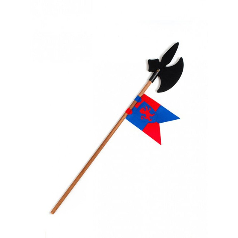 Kalid Medieval Halberd Softik + Pennant Blue