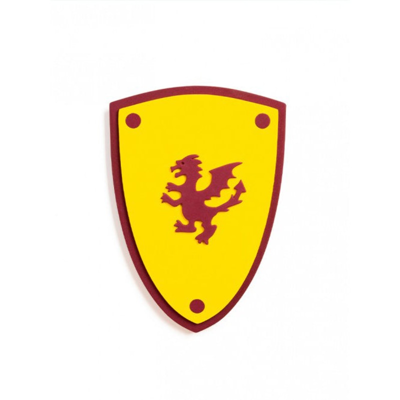 Kalid Medieval Shield Softik Yellow S Dragon