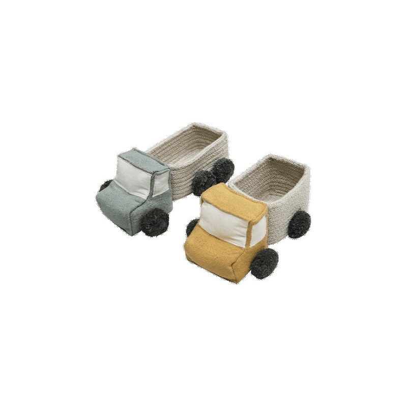 Lorena Canals Eco City Set of Mini Baskets Truck - 8x24x14cm
