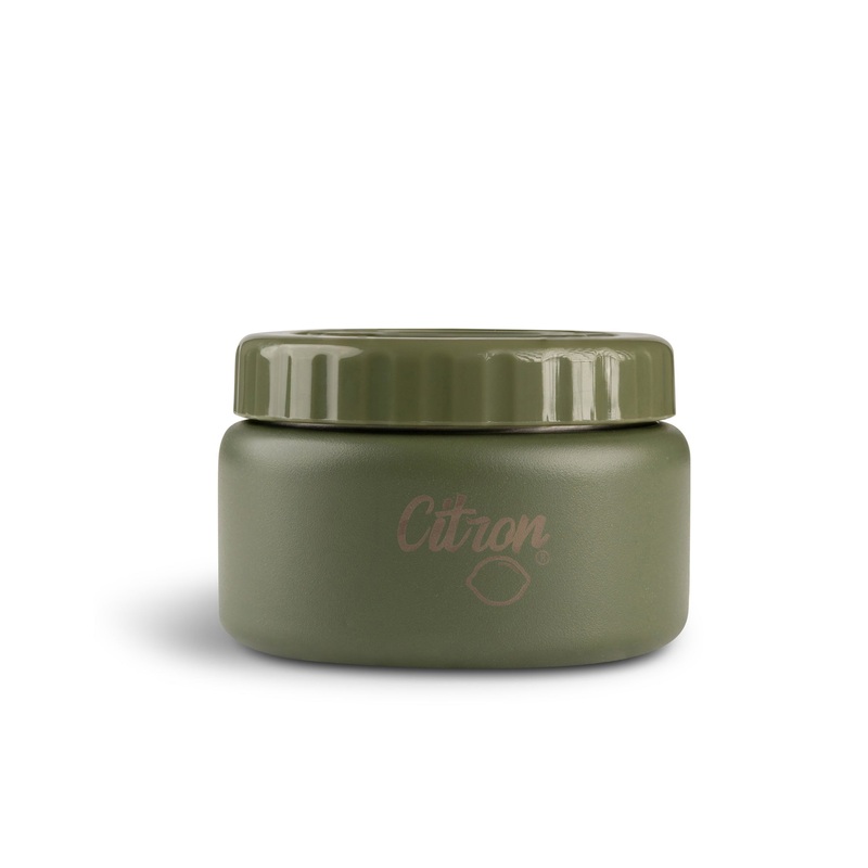 Citron Insulated Stainless Steel Food Jar 250ml - Olive Green