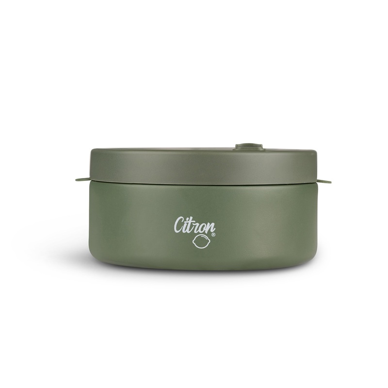 Citron Insulated Stainless Steel Food Jar 400ml - Olive Green