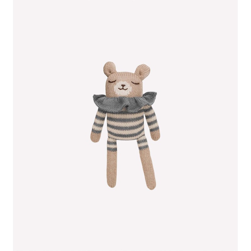 Main Sauvage Teddy Slate Striped Romper 22cm