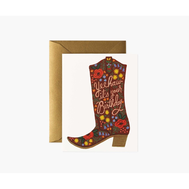 Rifle Paper Co Birthday Boot Card