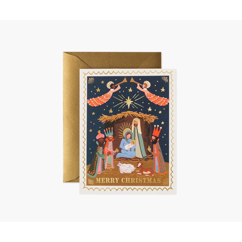 Rifle Paper Co Christmas Nativity Card