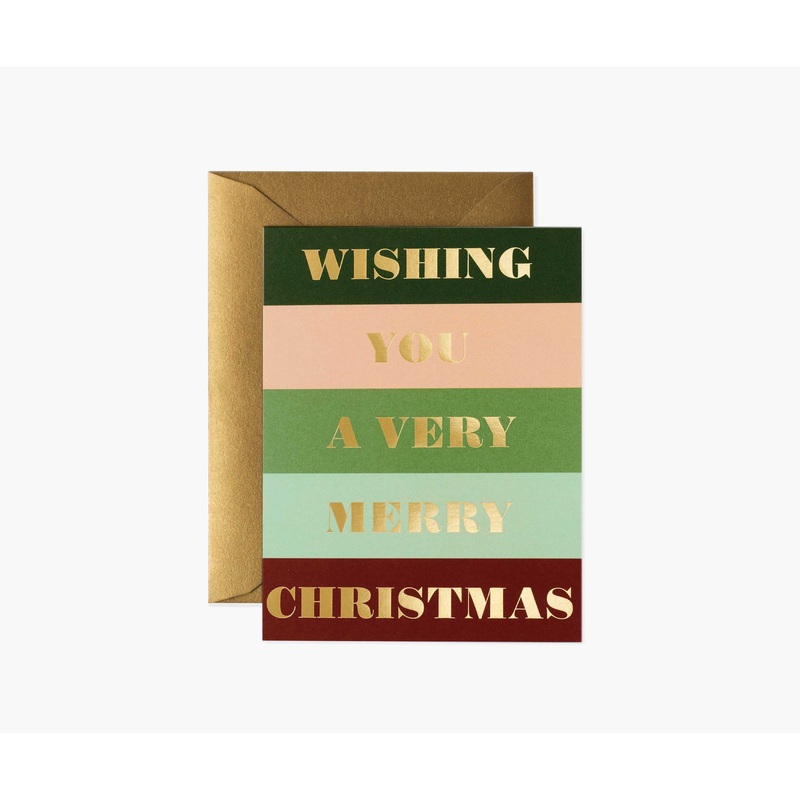 Rifle Paper Co Color Bar Christmas Card