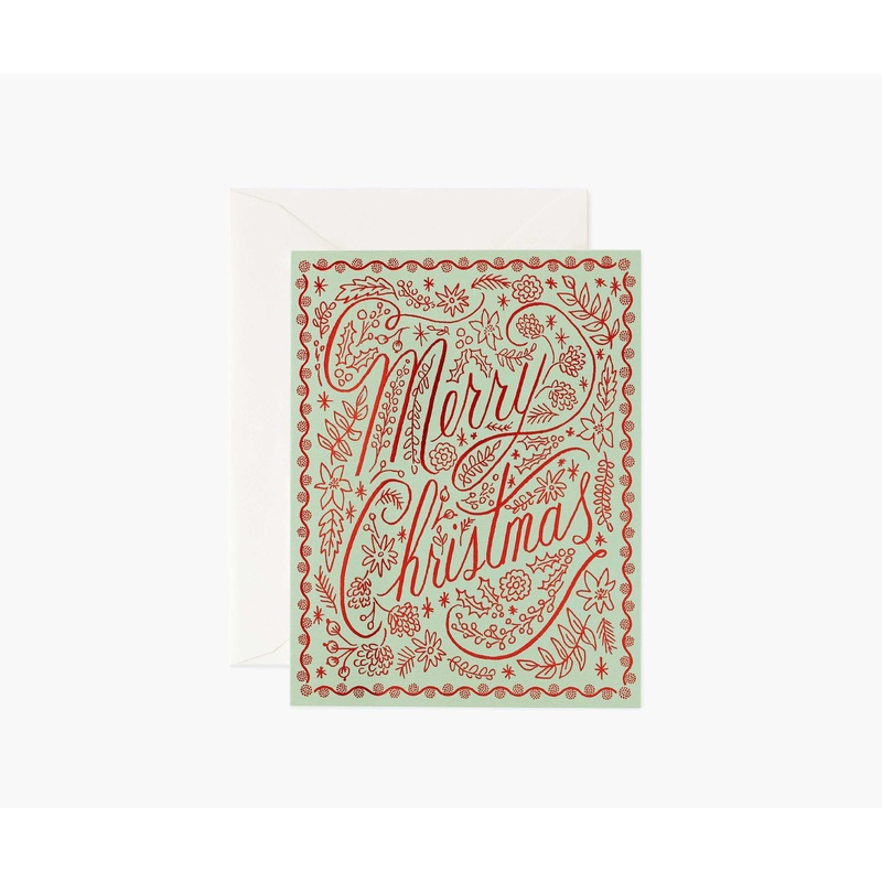 Rifle Paper Co Crimson Christmas Card