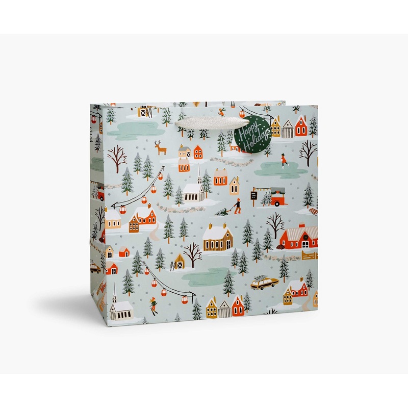 Rifle Paper Co Holiday Village Large Gift Bag