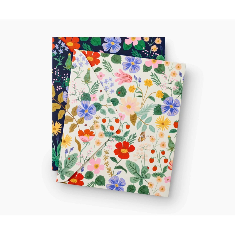 Rifle Paper Co Strawberry Fields Pocket Folder Set