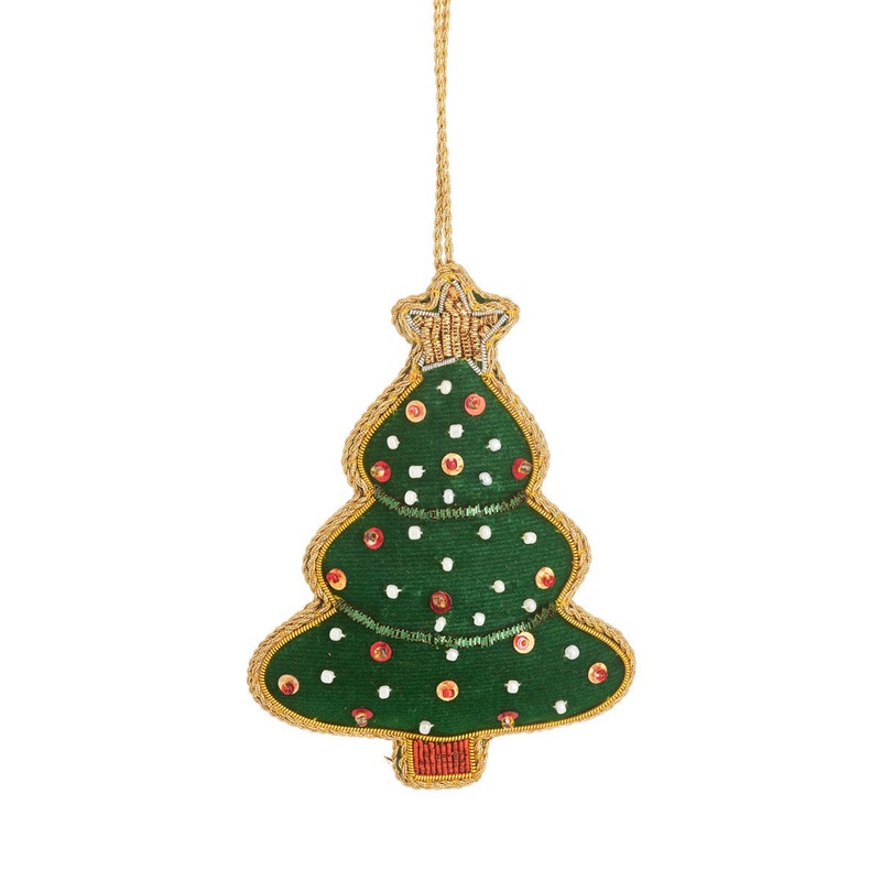 RJB Stone Christmas Tree Zari Decoration