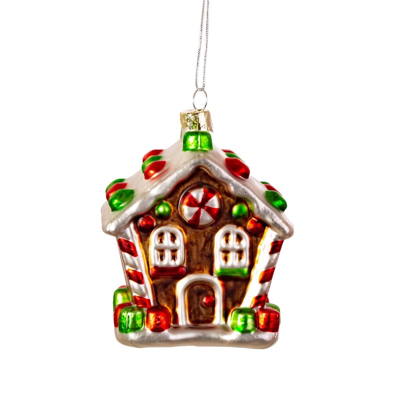 RJB Stone Classic Gingerbread House Shaped Bauble