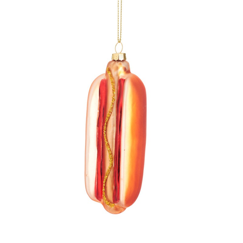 RJB Stone Hot Dog Shaped Bauble