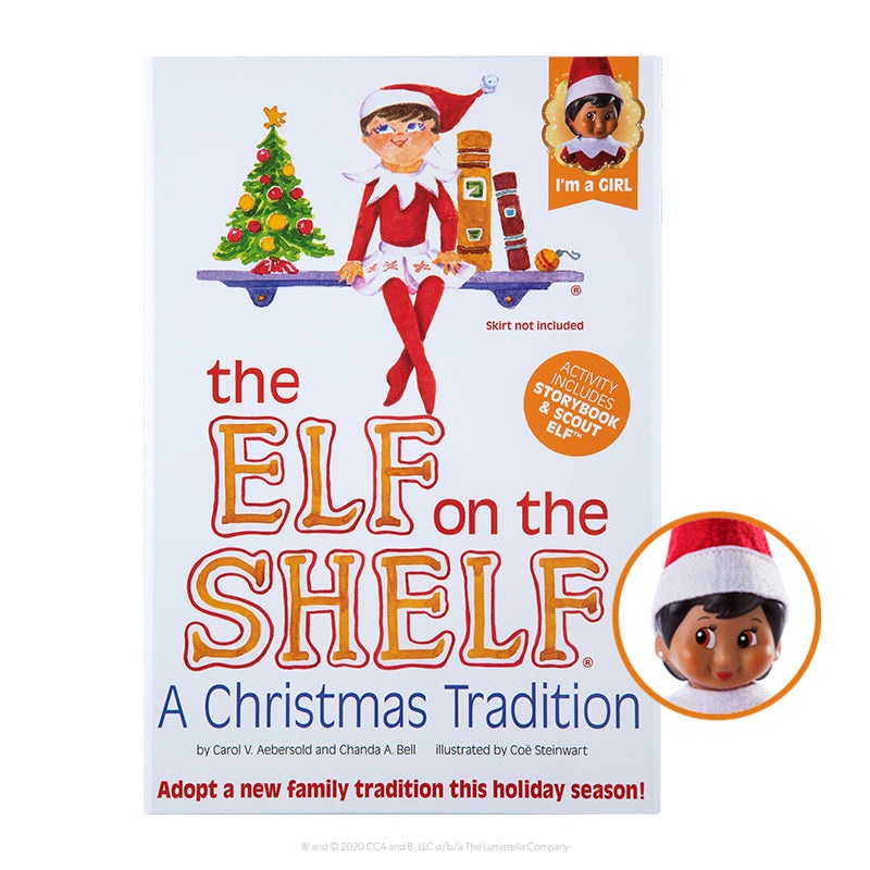 The Elf on the Shelf Christmas Tradition - Girl - Dark Tone