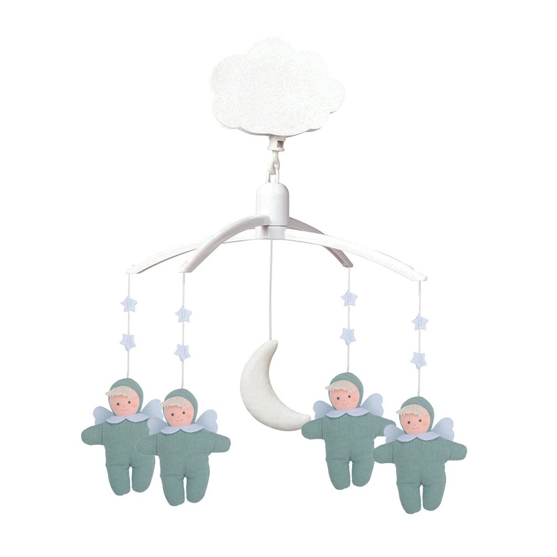 Trousselier Musical Mobile Angles - Organic Cotton Celadon