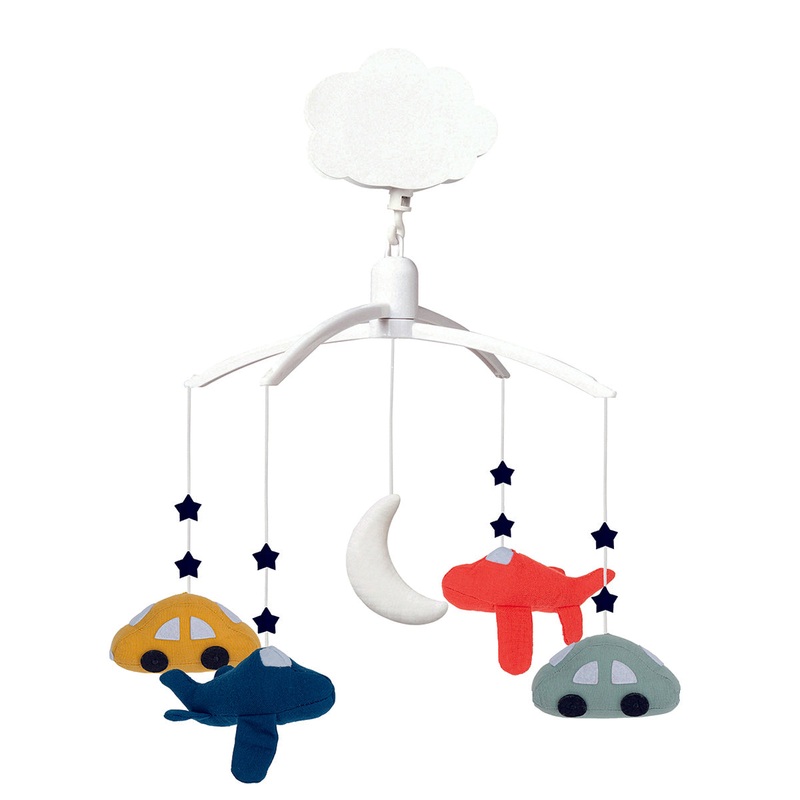 Trousselier Musical Mobile Cars & Planes - Organic Cotton