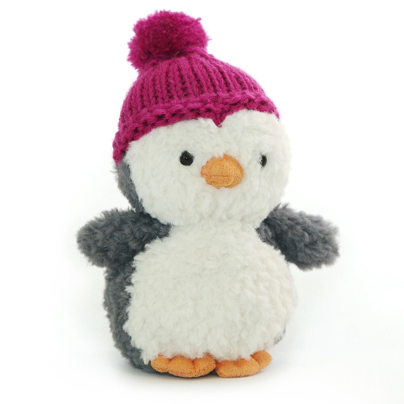Jellycat I Am Wee Winter Fuchsia Penguin