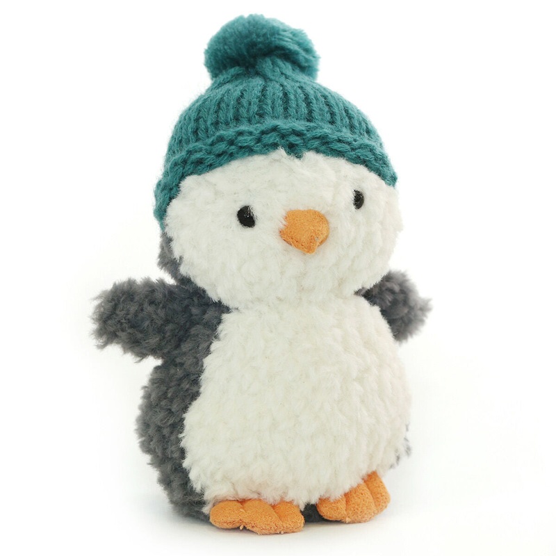 Jellycat I Am Wee Winter Teal Penguin