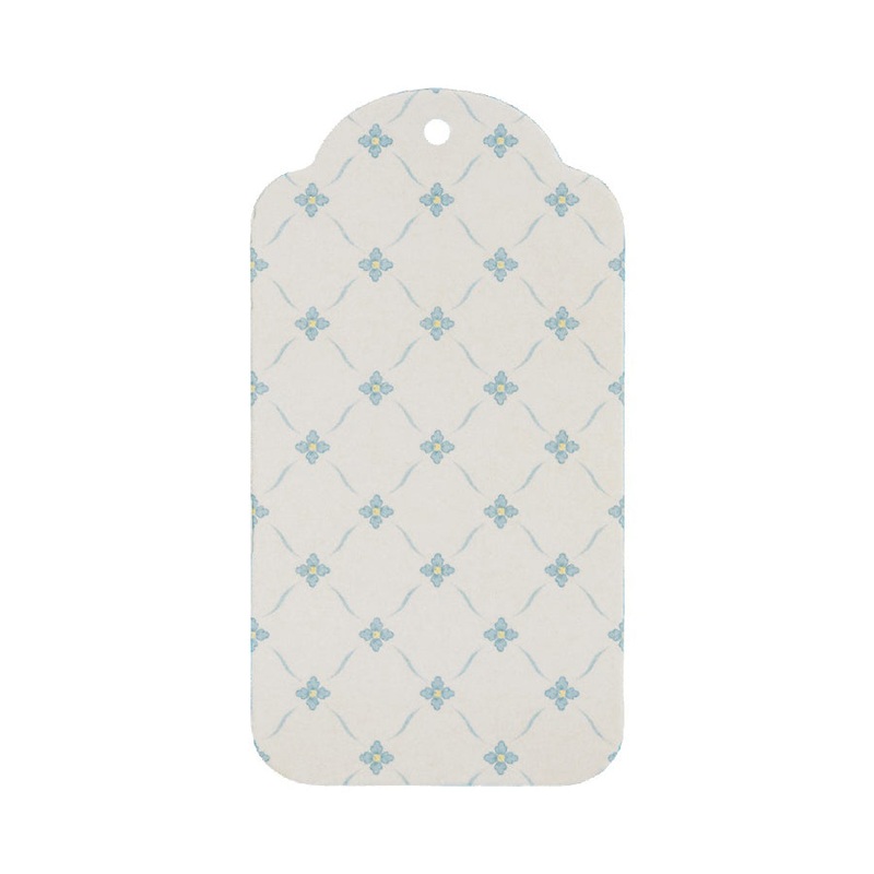 Maileg Gift Tags, Blue Flowers 15 pcs