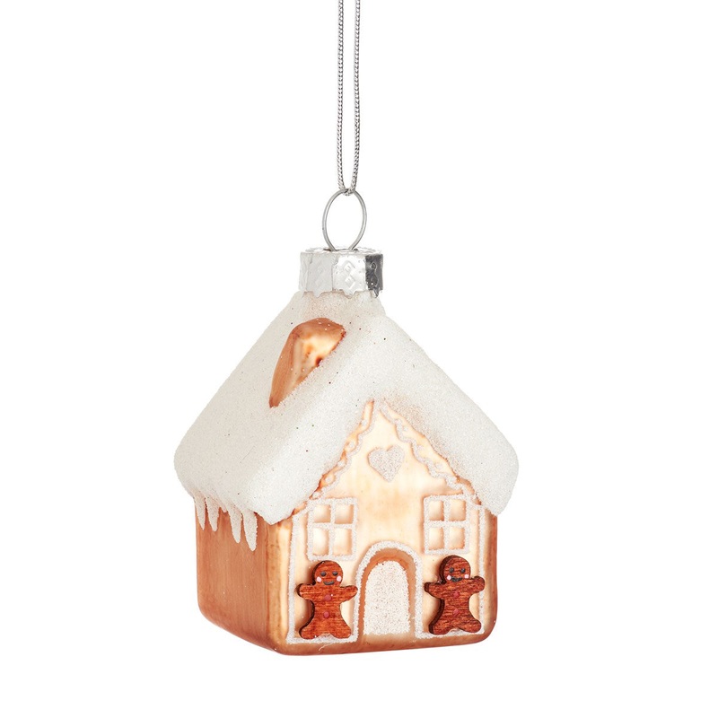 RJB Stone Gingerbread House Shaped Bauble