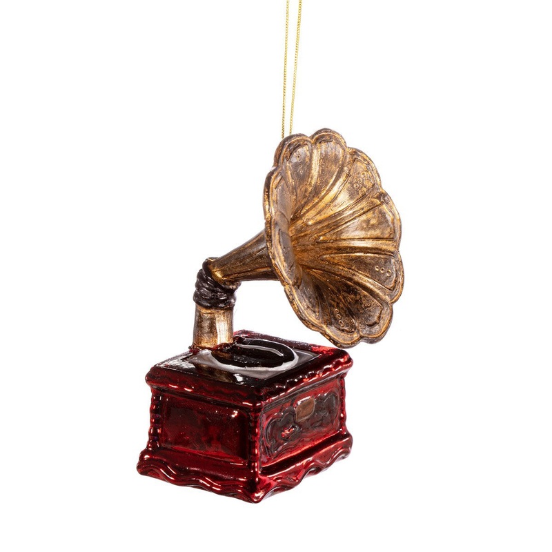 RJB Stone Gramophone Shaped Bauble