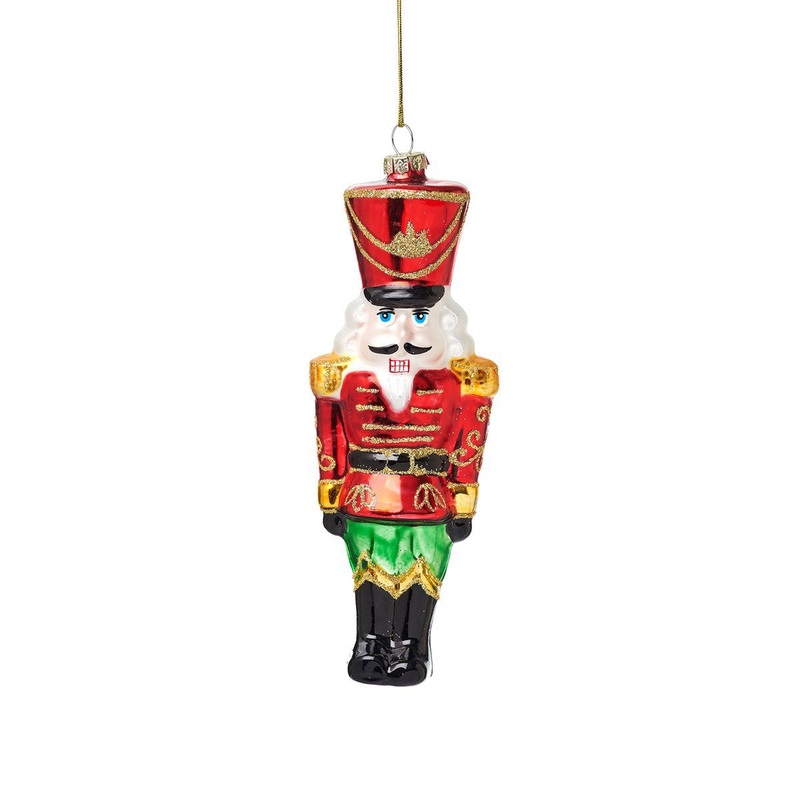 RJB Stone Nutcracker Doll Shaped Bauble