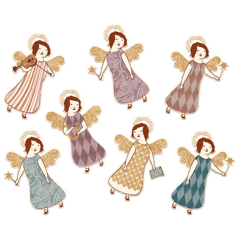 Maileg Gift Tags, Angels 14 pcs