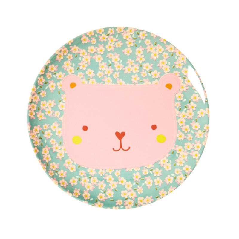 Rice DK Melamine Kids Plates Bear