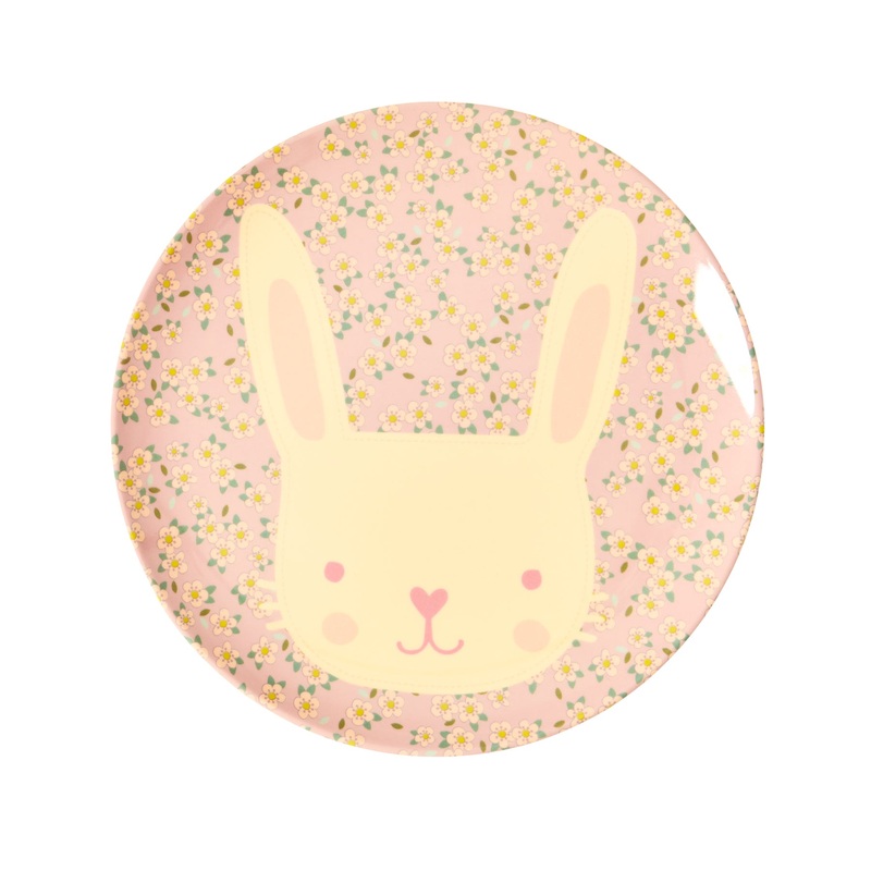 Rice DK Melamine Kids Plates Bunny