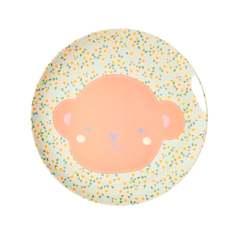 Rice DK Melamine Kids Plates Monkey