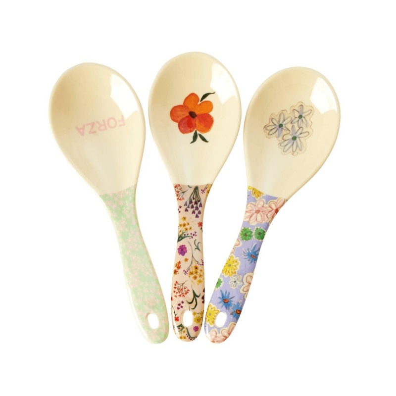 Rice DK Melamine Salad Spoon 'Yippie Yippie Yeah' Prints (1pc)