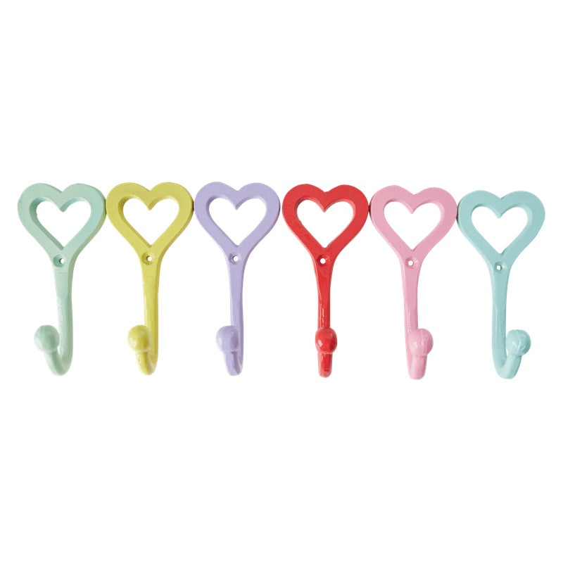Rice DK Metal Hooks in Heart Shape Yippie Yippie Yeah (1pc)