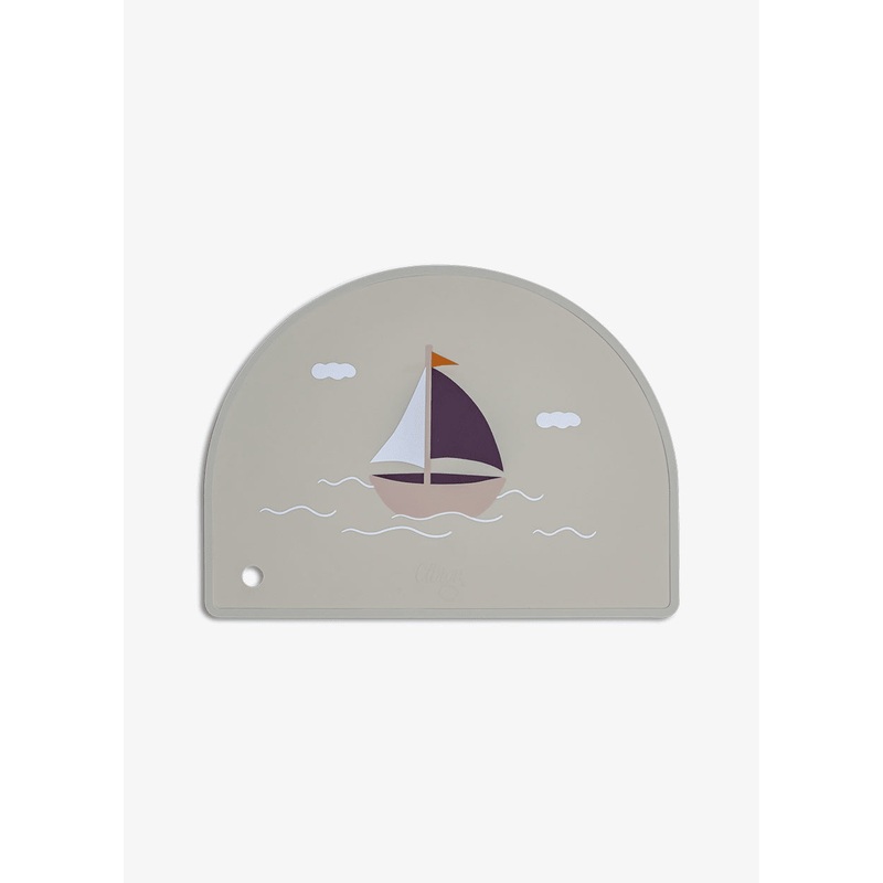 Citron Silicone Placemat Semicircle - Vehicles