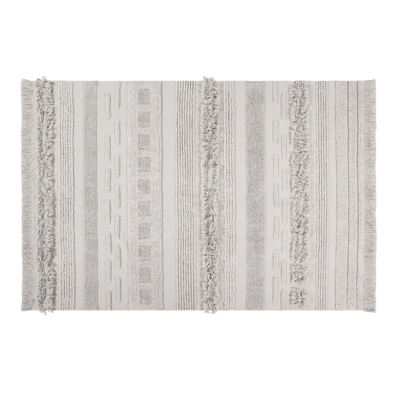 Lorena Canals Air Dune White Machine Washable Cotton Rug (Pre-Order; Est. Delivery in 4-8 Weeks)