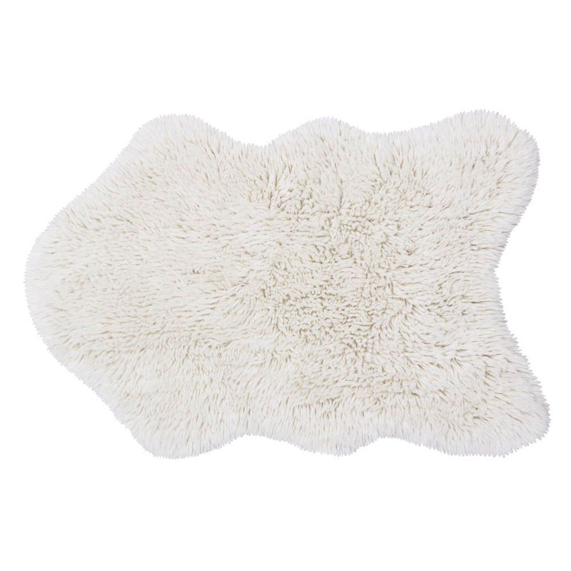 Lorena Canals Sheep of the World Woolly - Sheep White Machine Washable Woolable Rug - 75x110cm (Pre-Order; Est. Delivery in 4-8 Weeks)