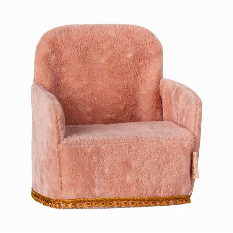 Maileg Folding Chair, Mouse  Rose