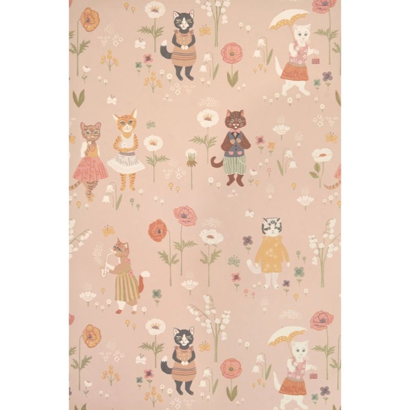 Majvillan Wallpaper Catwalk Sweet Pink (Pre-Order; Est. Delivery in 2-3 Weeks)