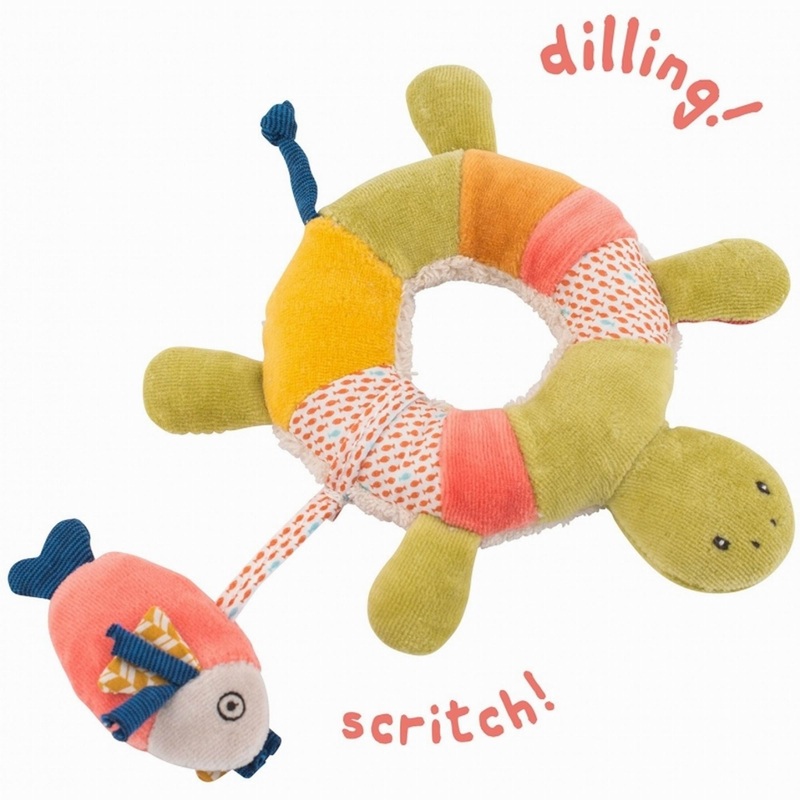 Moulin Roty Les Papoum Turtle Ring Rattle