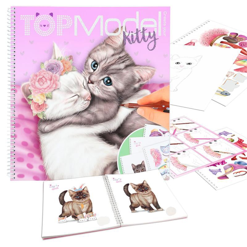 Depesche Create Your Topmodel Kitty Colouring Book