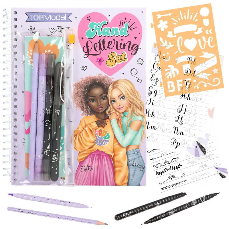 Depesche Topmodel Colouring Book Set Handlettering