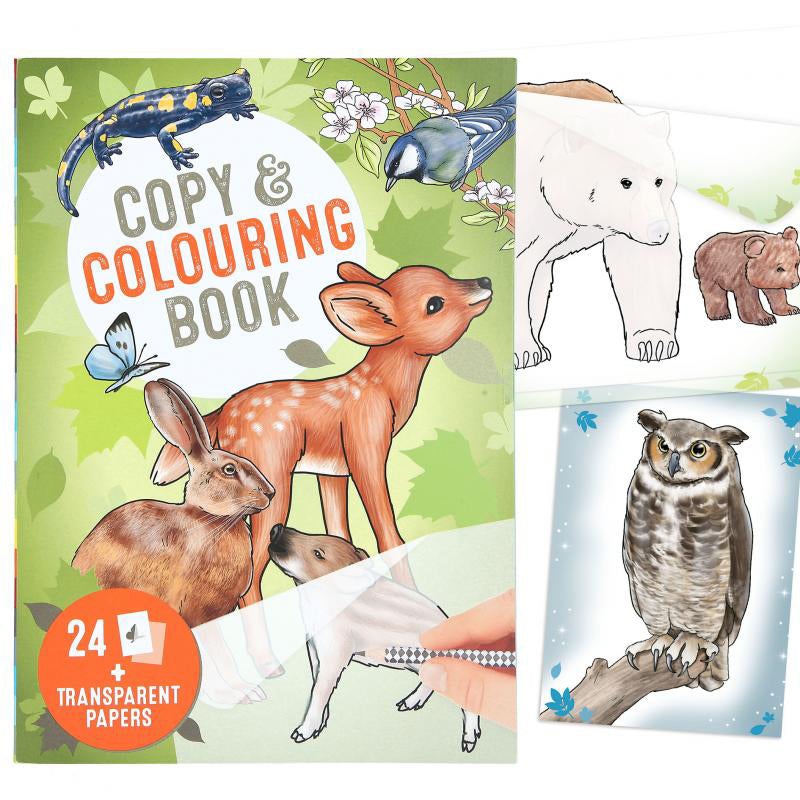 Depesche Wildlife Copy & Colouring Book