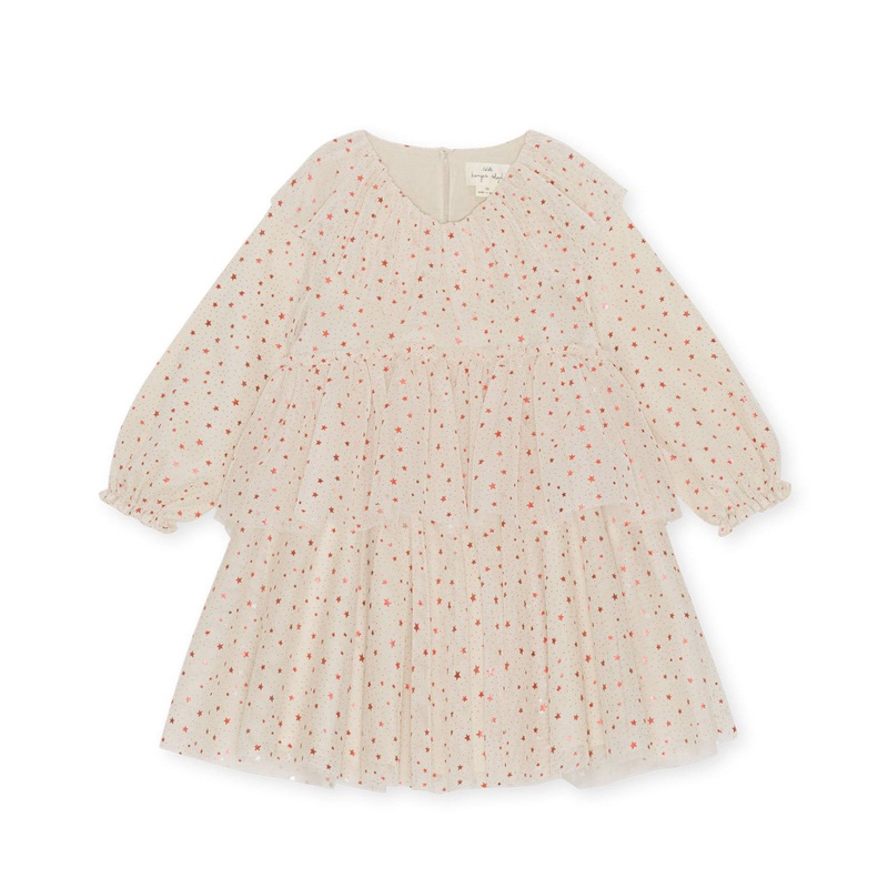 Konges Sljd Glow Dress Etoile Pink Sparkle