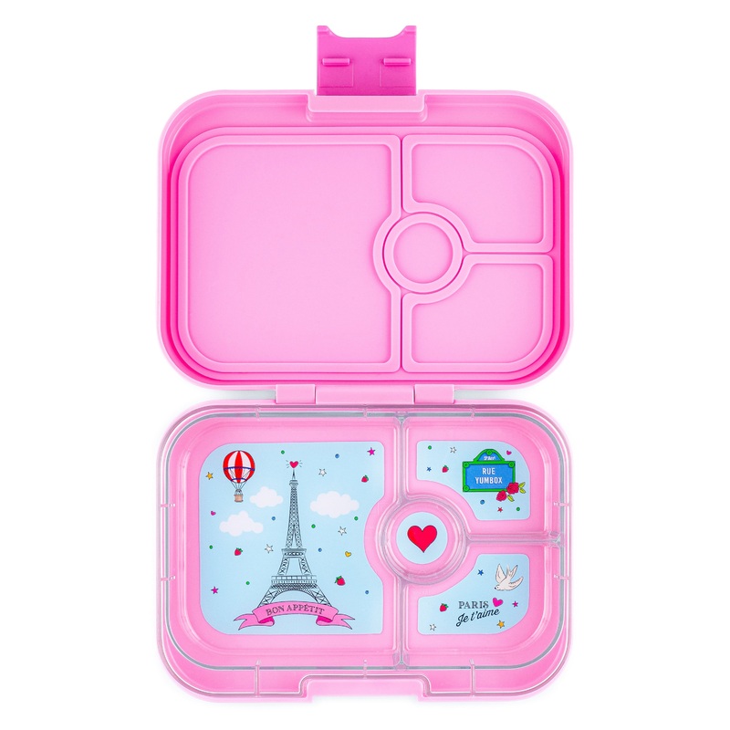 Yumbox Panino 4-Compartment Lunch Box - Fifi Pink Paris